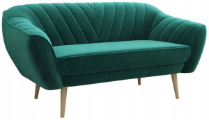 Komfortowa sofa dla 3 osób, VIKI z tapicerką butelkowa zieleń