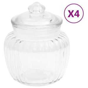 Lumarko Szklane słoje, 4 szt., 500 ml