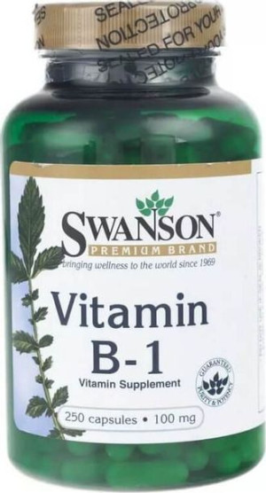 Witamina B-1 Tiamina Vitamin B-1 100mg 250 kapsułek SWANSON