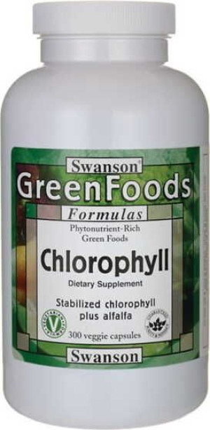Chlorofil Chlorophyll 60mg 300 kapsułek SWANSON