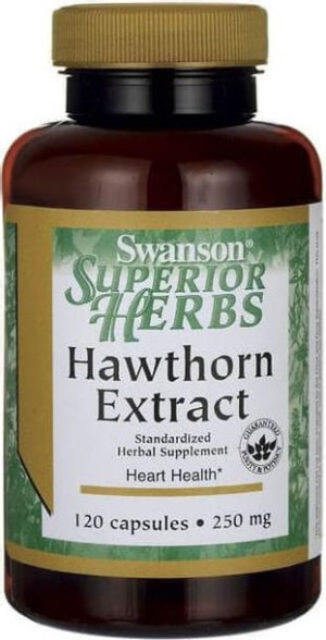 Głóg owoce extract Hawthorn Extract 120 kapsułek SWANSON