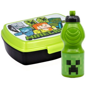 Śniadaniówka pojemnik lunchbox +bidon Minecraft