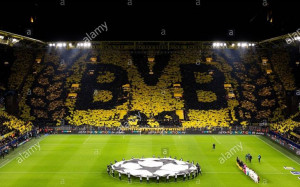 Fototapeta piłka nożna Borussia Dortmund - 2,6 x 2 m - lateksowa