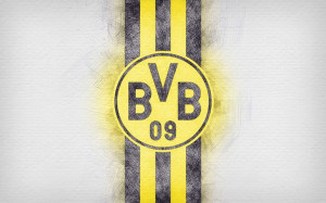 Fototapeta piłka nożna Borussia Dortmund - 3,1 x 2,5 m - lateksowa