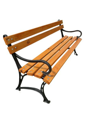 Solidna ŻELIWNA Ławka 150cm ogrodowa parkowa tarasowa