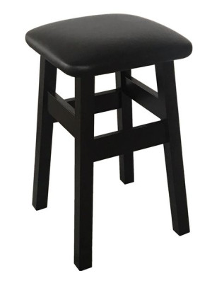 Taboret tapicerowany 60 cm CZARNY