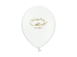Balony 10" Na Ślub Wesele Wiwat Młodzi 6szt