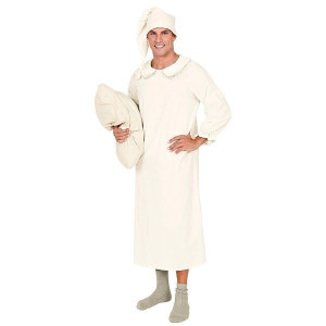 Strój Śpiocha Retro Beżowy Szlafmyca - Xl/xxl