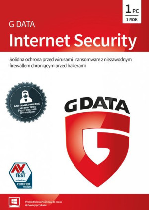 G Data Internet Security 1PC /1rok NOWA
