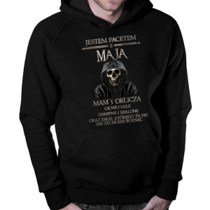 Jestem facetem z maja. Mam 3 oblicza bluza prezent urodziny