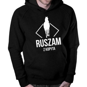 Ruszam z kopyta bluza z nadrukiem męska prezent konie