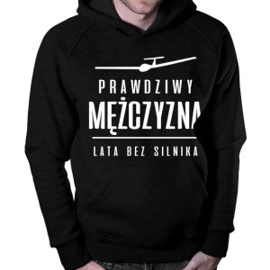 Prawdziwy mężczyzna lata bez silnika prezent dla pilota