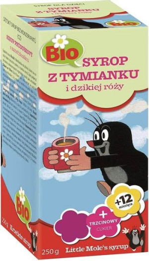 Syrop dla dzieci z tymianku i dzikiej róży BIO 250 g – Apotheke (little mol