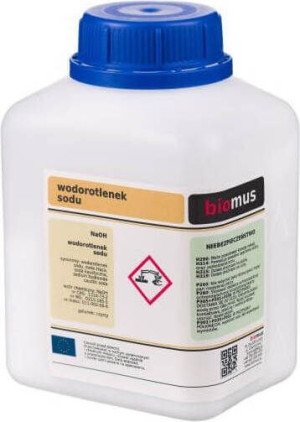 Wodorotlenek sodu Soda kaustyczna granulki 500g BIOMUS