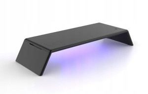 Podstawka nadstawka pod monitor na biurko ładowarka indukcyjna USB lampa UV