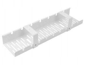 Organizer uchwyt wieszak koszyk pod biurko na kable przewody biały SPK-520W