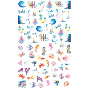 Naklejki do paznokci cienkie samoprzylepne Miss Colour Nr F649