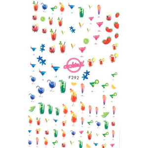 Naklejki do paznokci cienkie samoprzylepne Miss Colour Nr F292