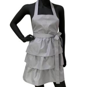 Fartuszek kosmetyczny Diamond Dance Light Grey