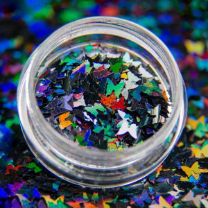Ozdoba do paznokci kolorowe Motylki holo nail art foil Nr 10