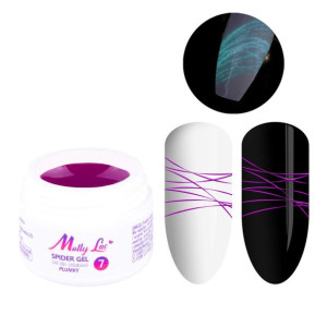 Żel do zdobień Spider Gel MollyLac Plumky 3 ml Nr 7