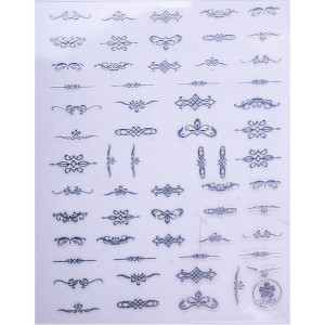 Naklejki do paznokci cienkie samoprzylepne Colorf CB Silver Nr 175