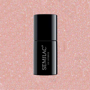 Lakier hybrydowy Semilac Extend 5in1 Glitter Soft Beige 7 ml Nr 804