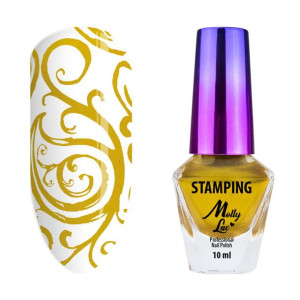 Lakier do stempli i stampingu Molly Lac 10 ml Złoty Nr 4