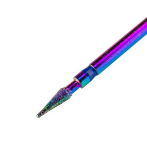 Frez diamentowy Unicorn tęczowy stożek mini Nr 17