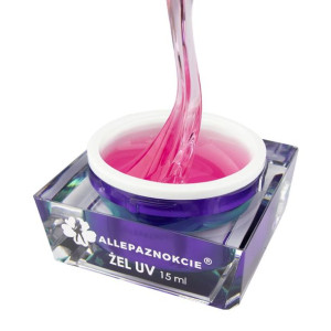Żel do paznokci budujący Allepaznokcie Perfect French Transparent Pink 15 m