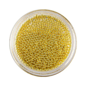 Ozdoba do paznokci Bulion Lux kawior Golden 1 mm 4 g Nr 2