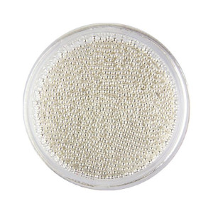 Ozdoba do paznokci Bulion Lux kawior Silver 0,8 mm 4 g Nr 1