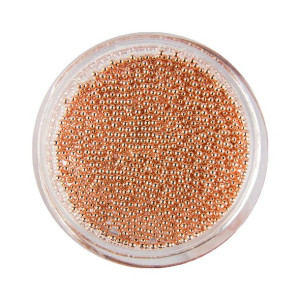 Ozdoba do paznokci Bulion Lux kawior Rose Golden 0,8 mm 4 g Nr 3