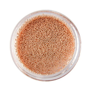 Ozdoba do paznokci Bulion Lux kawior Rose Golden 0,6 mm 4 g Nr 3