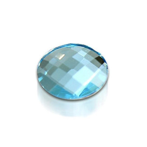 Ozdoba do paznokci Swarovski szachownica aquamarine 6 mm 1 szt