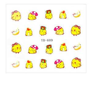 Naklejki wodne do paznokci yb Nr 609