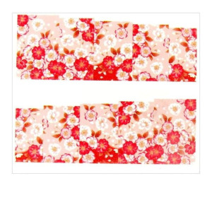 Naklejki wodne do paznokci arkusz  6,5 x 5,5 cm na 10 palców yb Nr 589