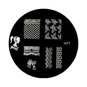 Blaszka do stempli ze wzorkami m Nr 71