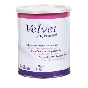 Velvet professional wosk do depilacji puszka 800 ml różany