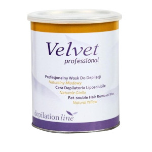 Velvet professional wosk do depilacji puszka 800 ml naturalny miodowy