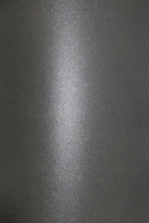 [ M.F.5 ] Papier perłowy Aster Metallic 250g czarny 100A4 / al *   Papier A