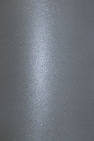 [ M.F.3 ] Papier perłowy Aster Metallic 280g c. szary 100A4 / al *   Papier