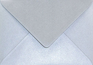 [ F.3.1 ] Koperty ozdobne B6 125x175 Aster srebrne 500szt. / al *   Koperta