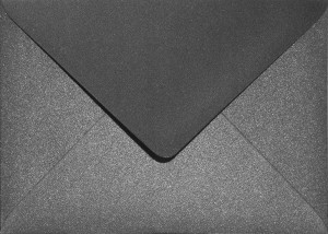 [ F.3.1 ] Koperty ozdobne B6 125x175 Aster czarne 500szt. / al *   Koperta