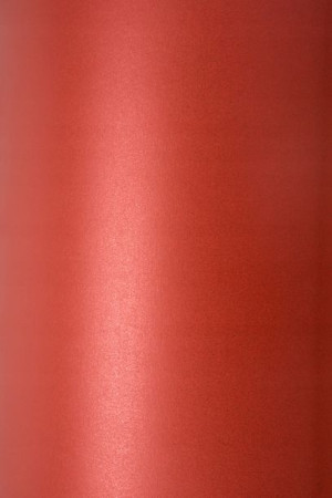 [ MG.11 ] Papier perłowy Sirio 300g Red Fever czerwony 10A5 / al *   Papier