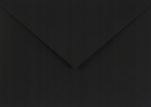 [ B.1.2 ] Koperty ozdobne C6 Sirio Nero czarne 5szt. / al *   Koperta C6 NK