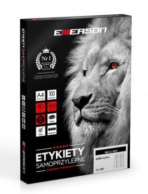 Etykiety Samoprzylepne A4 Emerson 100 Ark Jakość!!