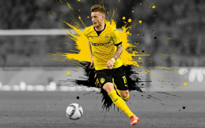 Fototapeta piłka nożna Borussia Dortmund III - 2 x 1,5 m - lateksowa
