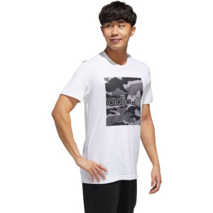 Adidas T-shirt Męski Fm6102 M Camo Box T Biały