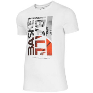 T-shirt Męski 4f H4l20-tsm031 Biały